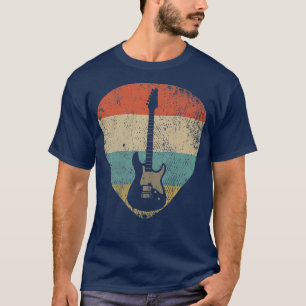 Mannen gitaar GuitaristRetro Bass Guita T-shirt