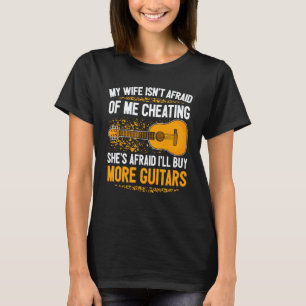 Mannen Gitaarspeler Gitarist Meer Gitaren Enthousi T-shirt