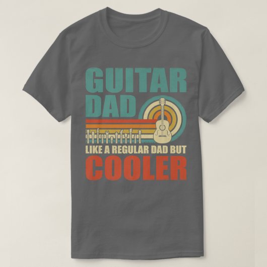 Mannen  gitaarvader zoals een gewone pap Guitari T-shirt (Design voorkant)