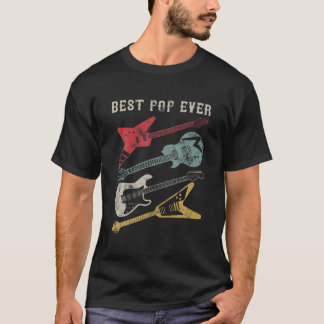 Mannen gitarist Guitar Lover Beste Pop ooit famili T-shirt
