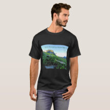 Mannen Glacier Mountain Meadows Zwart T-shirt
