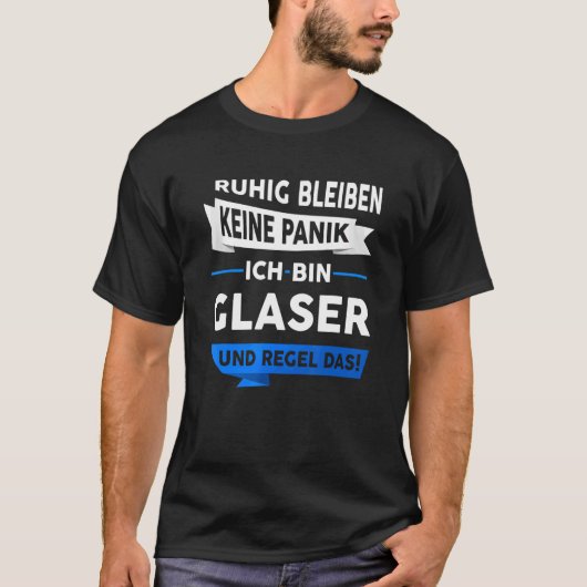 Mannen Glaserbreedtegraad Glazend Glazen Glazen Gl T-shirt (Voorkant)