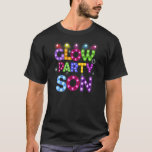 Mannen Glow Party Son Birthday Lights T-shirt<br><div class="desc">Vaderdag van de Mannen Glow Party Son Birthday Lights.</div>