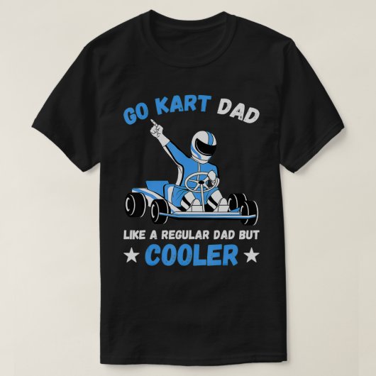 Mannen Go Kart Dad Go Kart Racing T-shirt (Design voorkant)
