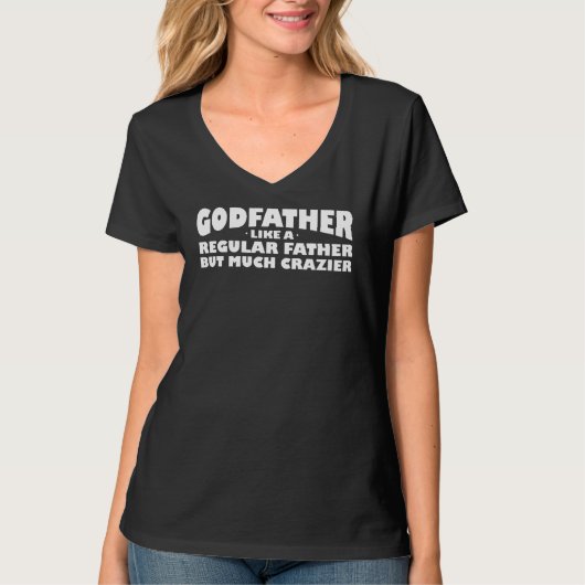 Mannen Godfather als een gewone vader. T-shirt (Voorkant)