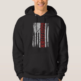 Mannen Godfather  Amerikaanse vlag voor vader Hoodie