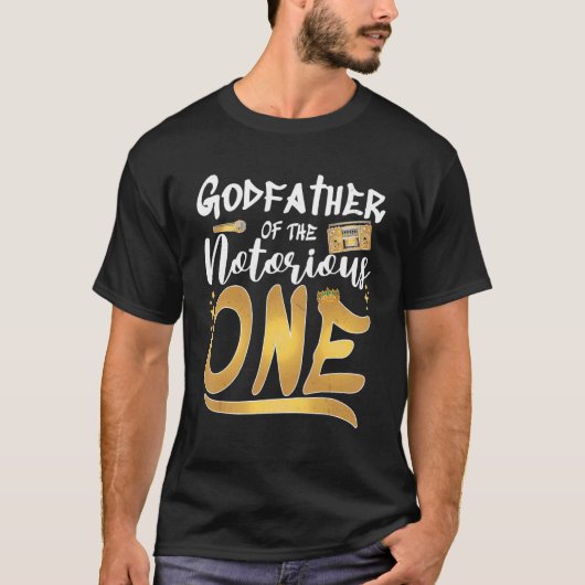 Mannen Godfather van de beruchte eenouderschool T-shirt (Voorkant)