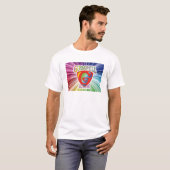 Mannen "Godspreuk Jr." Fancy Logo T-shirt (Voorkant volledig)