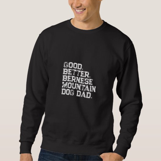 Mannen Goed betere Berner Sennenhond Vader Trui (Voorkant)