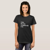 Mannen Goede Leonberger papa T-shirt (Voorkant volledig)
