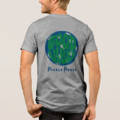 Mannen, goede vibes Tri-Blend shirt (Achterkant)