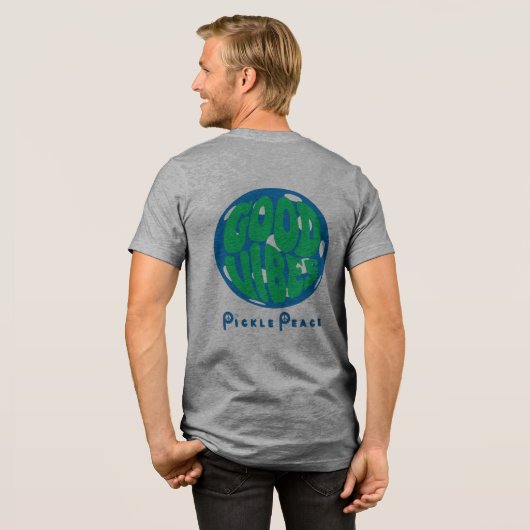 Mannen, goede vibes Tri-Blend shirt (Voorkant)