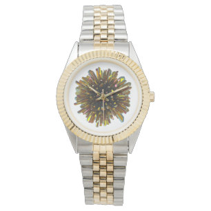 *~* Mannen Gold Kleur Crystal Sphere Metallic Horloge