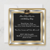 Mannen Gold Silver Birthday Prince King 2 Kaart (Achterkant)