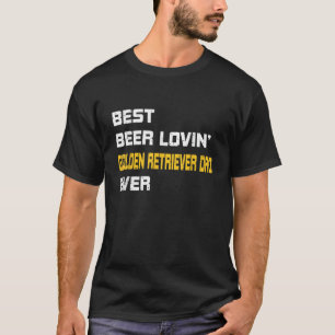Mannen Golden Retriever Best Beer Loving Golden Re T-shirt