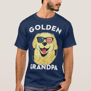 Mannen Golden Retriever opa voor mannen T-shirt