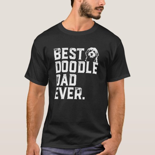 Mannen Goldendole Pap Beste doodle Papa Ever Gift T-shirt (Voorkant)