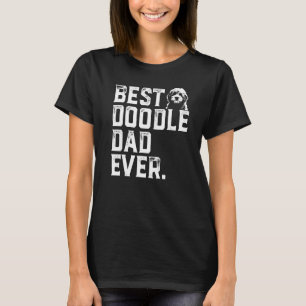 Mannen Goldendole Pap Beste Doodle Papa ooit T-shirt