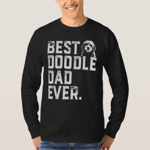 Mannen Goldendole Pap Beste Doodle Papa ooit T-shirt