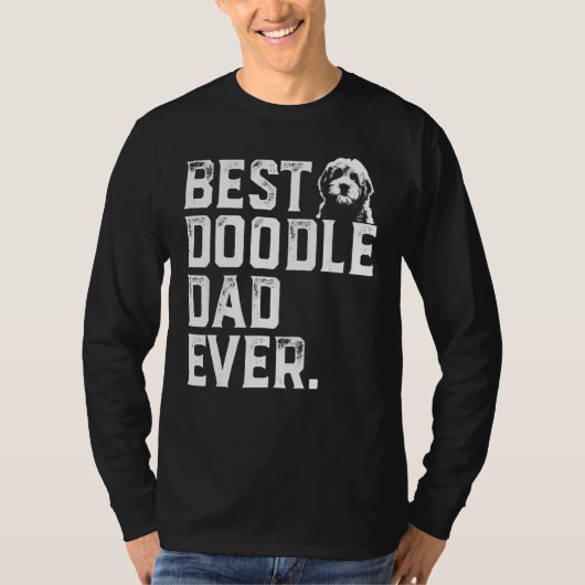 Mannen Goldendole Pap Beste Doodle Papa ooit T-shirt (Voorkant)