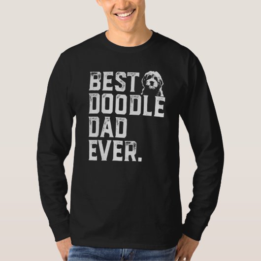 Mannen Goldendole Pap Beste Doodle Papa ooit T-shirt (Voorkant)