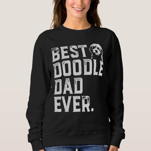 Mannen Goldendole Pap Beste Doodle Papa ooit Trui (Voorkant)