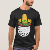 Mannen Golf Ball Sombrero Cinco De Mayo Mexican Go T-shirt (Voorkant)