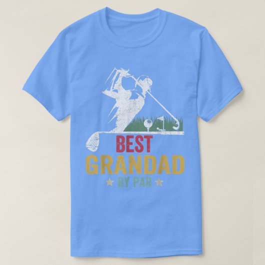Mannen Golf Best Grandad, Par Dad Golfer Father' T-shirt (Design voorkant)