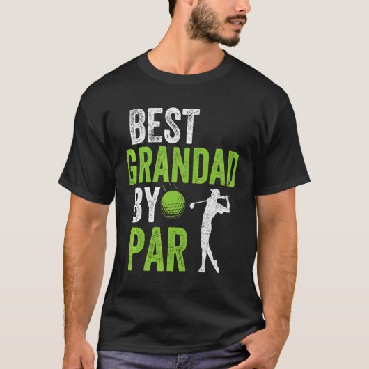 Mannen Golf Best Grandad, Par Dad Golfer Father' T-shirt (Voorkant)