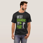 Mannen Golf Best Grandad, Par Dad Golfer Father' T-shirt (Voorkant volledig)