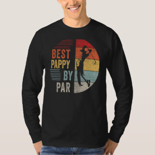 Mannen Golf Best Pappy by Par Grandpa Golfer Fathe T-shirt
