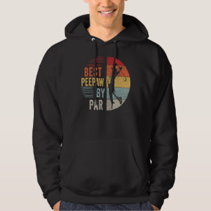Mannen Golf Best Peepaw van Par Grandpa Golfer vad Hoodie