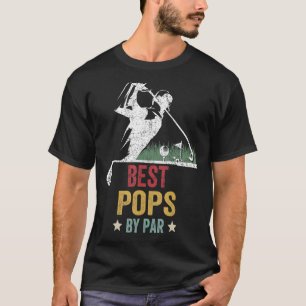 Mannen Golf beste Poppen van Par Grandpa Golfer T-shirt