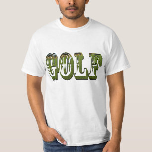 Mannen Golf Dimensional Green Logo-shirt, T-shirt