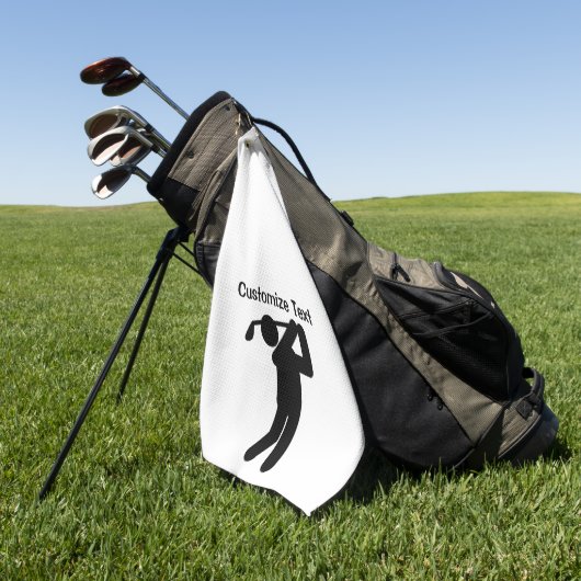 Mannen Golf Golfhanddoek (Groen)