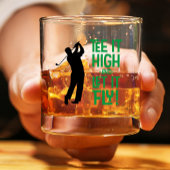 Mannen Golf Grappig T-shirt Sport Quote Schattige  Whisky Glas