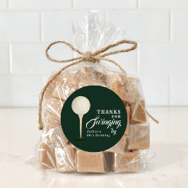 Mannen Golf Milestone Verjaardagsfeest Dank u Ronde Sticker