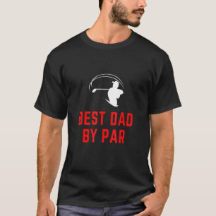 Mannen Golf Pa beste vader van par Golfing Player T-shirt