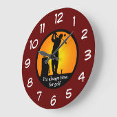Mannen Golf van Fanatic Threadwall Clocks Grote Klok (Hoek)