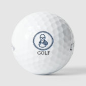 mannen golfbal golfballen (Voorkant)