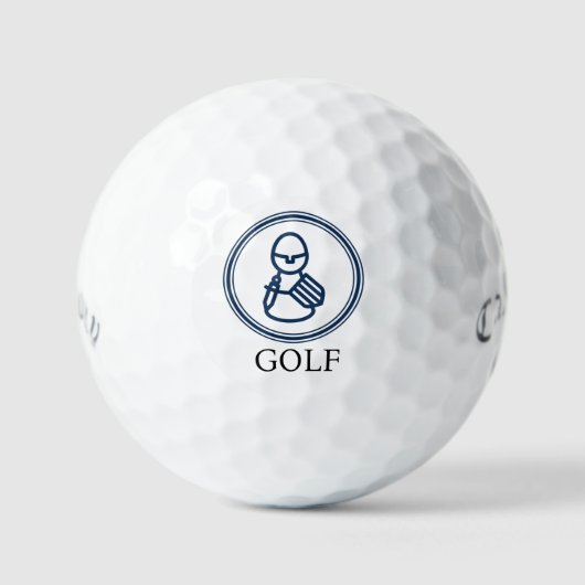 mannen golfbal golfballen (Voorkant)