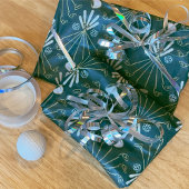 Mannen golfclubs & balletjes cadeau tissuepapier