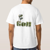 Mannen golfclubs en dikke Logo, T-shirt (Achterkant)