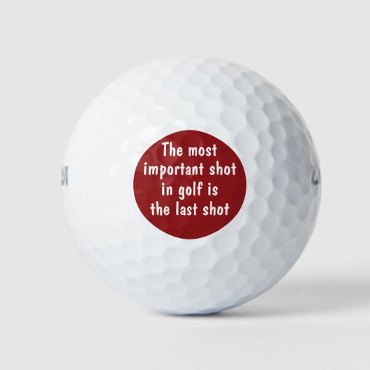 Mannen Golffrase Golfballen (Voorkant)