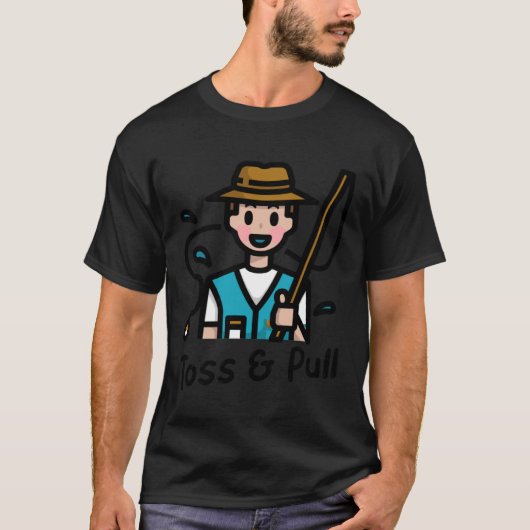Mannen gooi en trek Vist 3 T-shirt (Voorkant)
