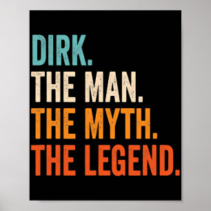 Mannen gooien het Man de mythe de legende Poster
