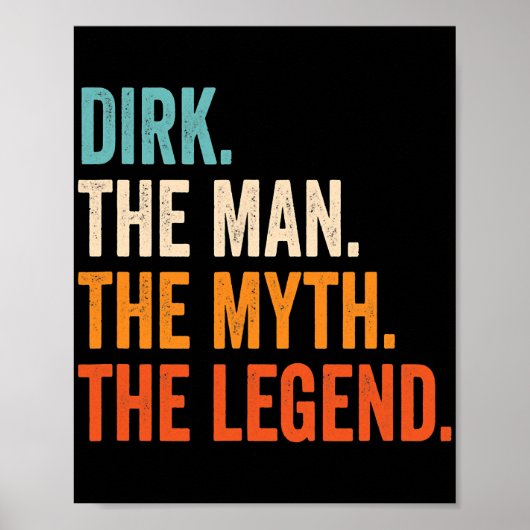 Mannen gooien het Man de mythe de legende Poster (Voorkant)