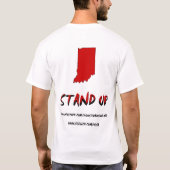 Mannen gooien me neer t-shirt (Achterkant)