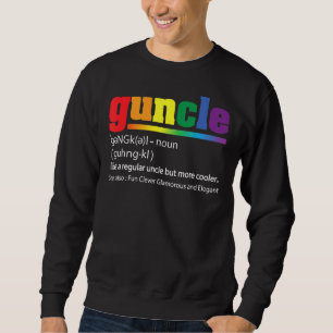Mannen Goom-definitie voor homomoomregenboogkleur Trui