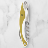 Mannen goud Aangepast monogram schroef van ober Kurkentrekker (Achterkant)